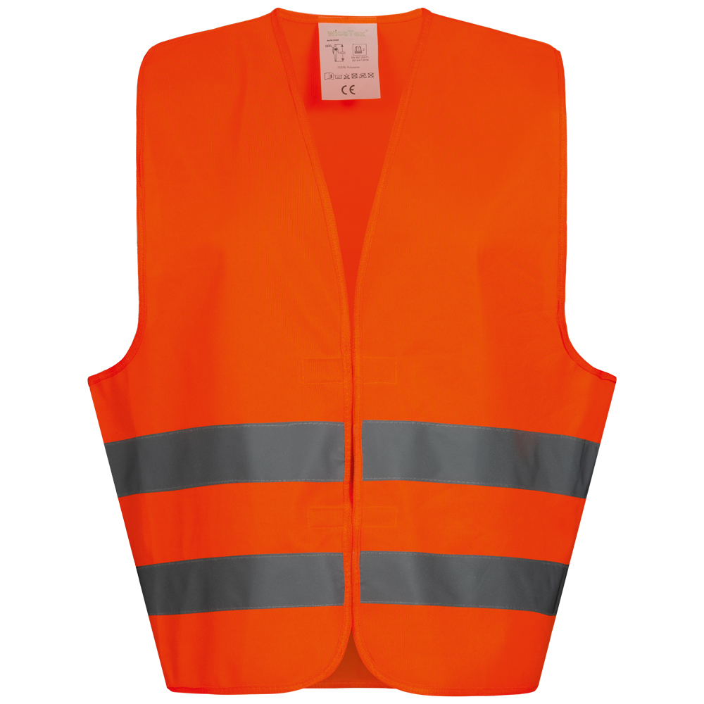 Warnschutz-Weste Orange vorne Alpha-Tex Online kaufen