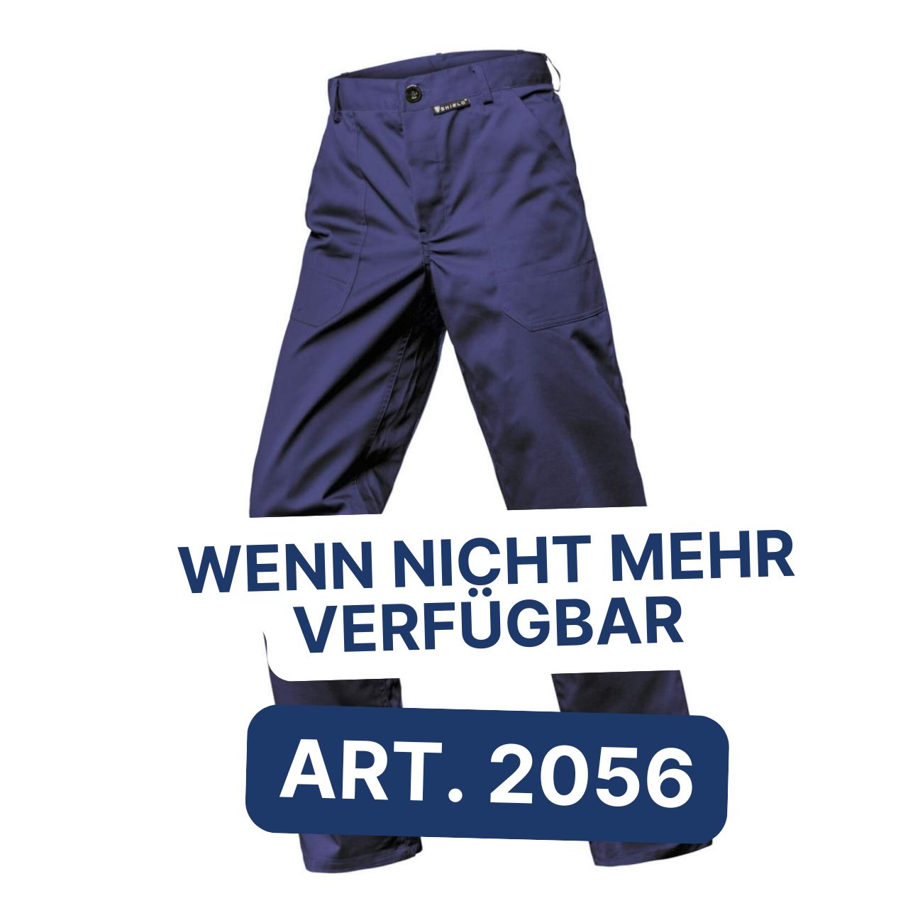 Dunkelblaue Arbeitsbundhose mit vermerk auf nachfolge Artikel
