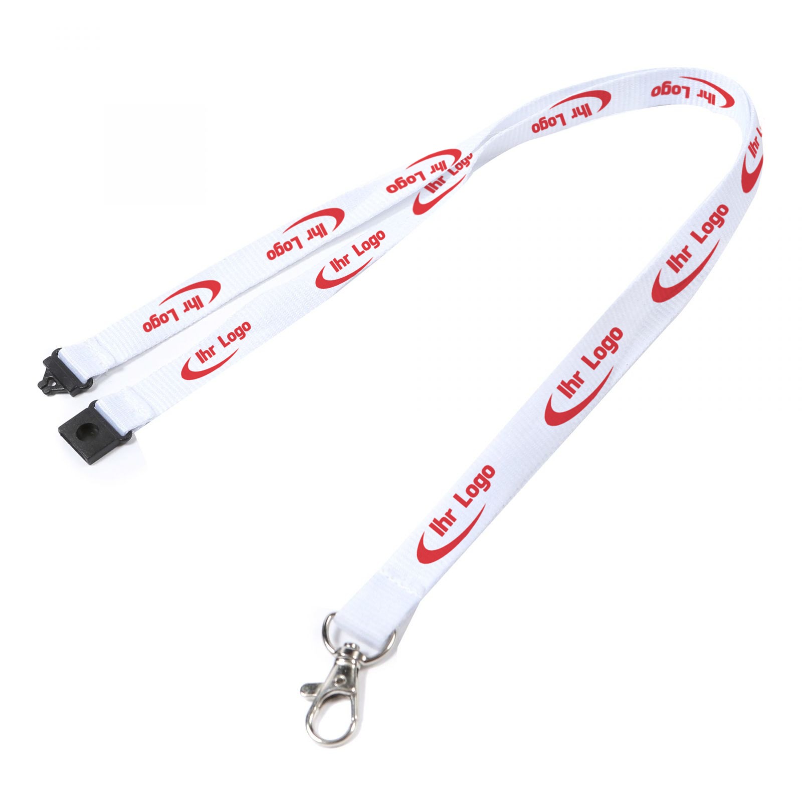 Lanyards mit Haken und Sicherheitsverschluss bedruckt