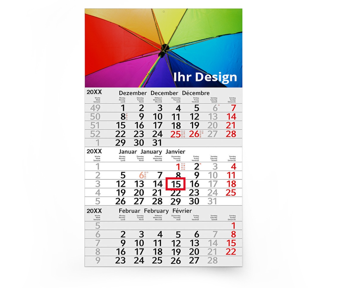 3-Monatskalender