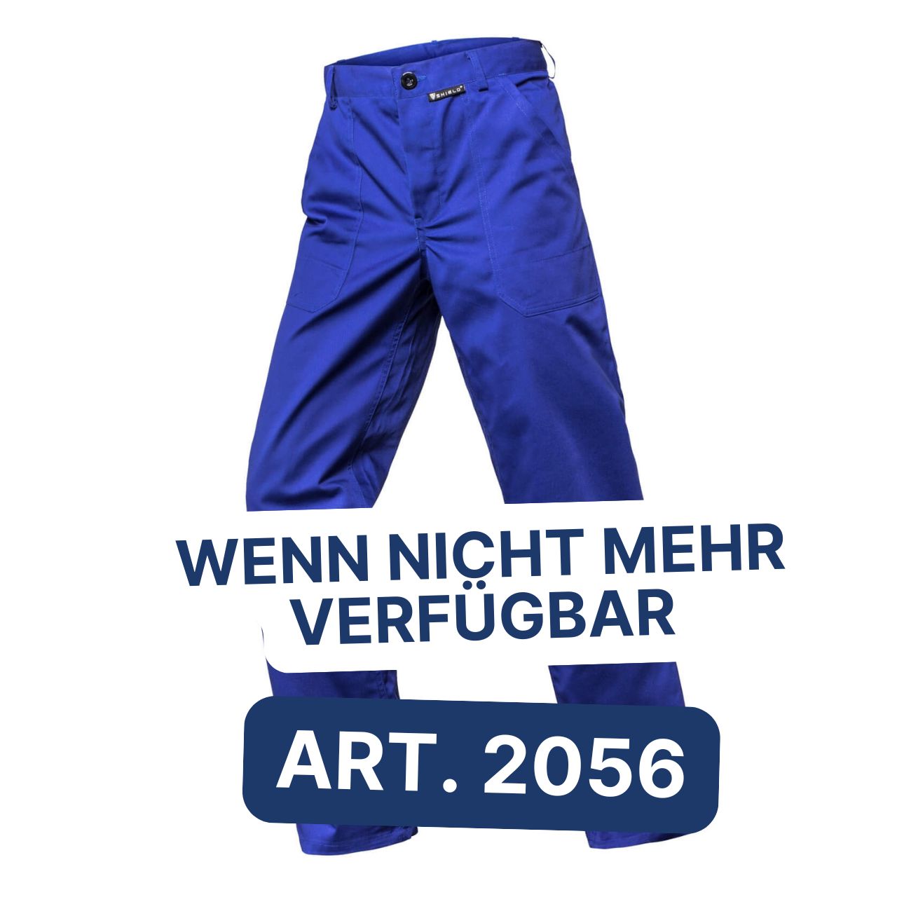 Blaue Arbeitsbundhose mit vermerk auf nachfolge Artikel